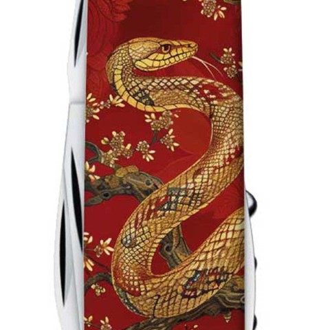 Ніж Victorinox Spartan Zodiac 91мм,13функ ,Золота змія