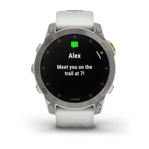 Смарт-годинник Garmin epix Gen 2 Sapphire білий титановий
