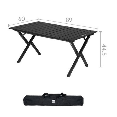 Складаний стіл Naturehike CNK2450JJ013, M, алюміній, сірий