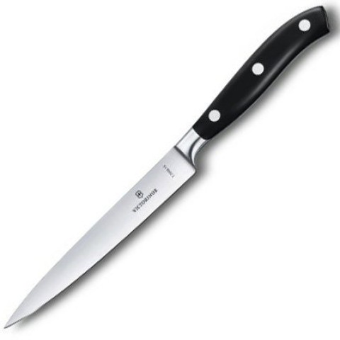 Кухонний ніж Victorinox Grand Maitre Carving лезо 15см з чорн. ручкою у подар.упак.