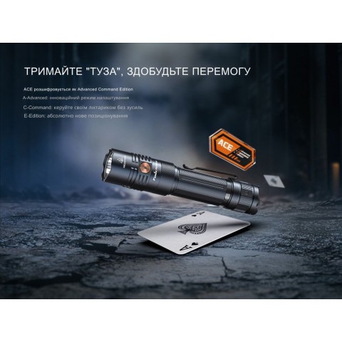 Ліхтар тактичний ручний Fenix PD36R ACE 3000 лм