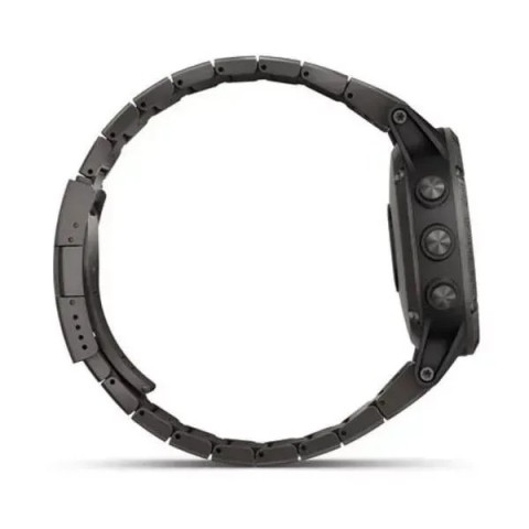 Смарт-годинник Garmin fenix 5 Plus Sapphire сірий титановий DLC з титановим ремінцем