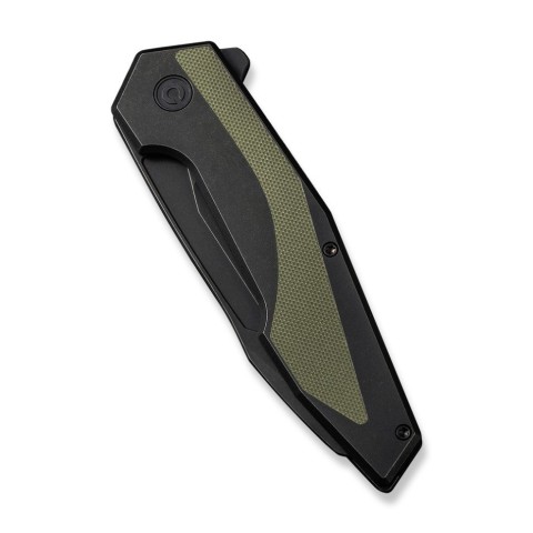 Ніж складаний туристичний Civivi Hypersonic, (9.4 см) 14C28N /  Steel & G10 чорно-зелений