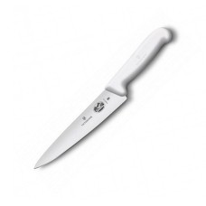 Кухонний ніж Victorinox Fibrox Carving лезо 19см з біл. ручкою