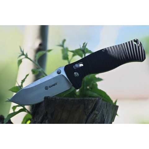 Ніж складаний туристичний Ganzo G720 (9 см) 440C / G10 зелений
