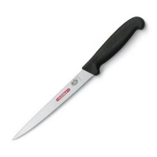 Кухонний ніж Victorinox Fibrox Filleting Superflex лезо 18см вузьке філейний з чорн. ручкою