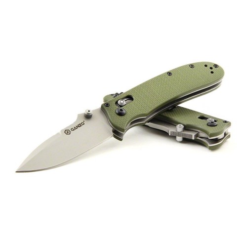 Ніж складаний туристичний Ganzo G704 (8.6 см) 440C / G10 зелений