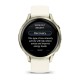 Смарт-годинник Garmin Venu 4 (41 мм) місячне золото з силіконовим ремінцем кольору слонової кістки
