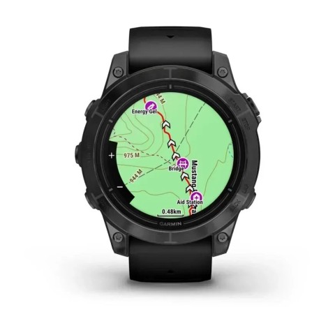 Смарт-часы Garmin epix Pro Gen 2 Standard Edition (47мм) сланцево-серые с черным ремешком