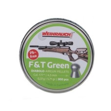 Пульки Weihrauch / H&N F&T Green 0,37гр, кал.4,5(.177) 300 шт