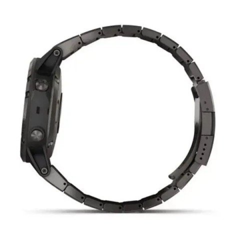 Смарт-годинник Garmin fenix 5 Plus Sapphire сірий титановий DLC з титановим ремінцем