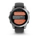 Смарт-годинник Garmin fenix E (47 мм) нержавіюча сталь/чорний