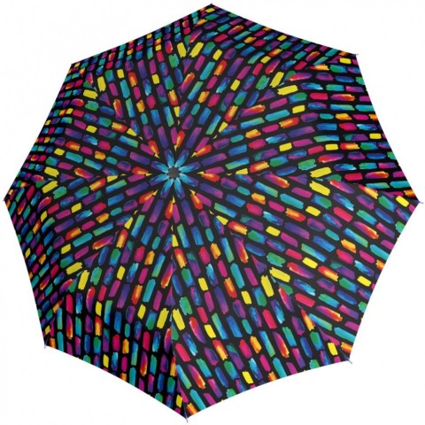 Парасоля складана Knirps T.200 Medium Duomatic Create Black