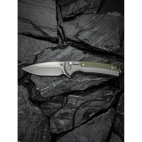 Ніж складаний туристичний Civivi Sentinel Strike II, (9.4 см) Nitro-V / Aluminum & FRN темно-зелений