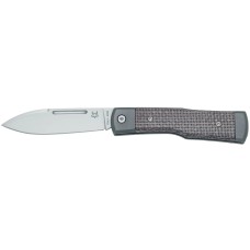 Нож Fox Gunstock, bison Micarta + titanium ц:black