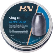 Пули пневм H&N Slug HP, 5,51 мм 1,74 g/ 27 gr, 200шт/уп