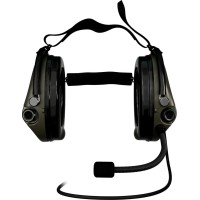 Навушники активні Sordin Supreme MIL CC з заднім тримачем. Зелений