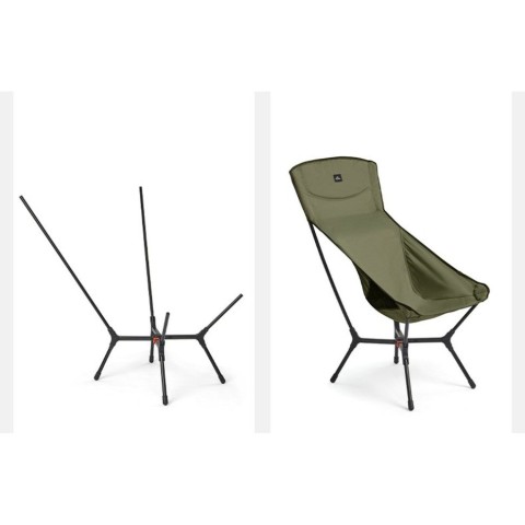Стілець складаний ультралегкий Naturehike CNK2550JJ013 Yamami YL01, розмір L, алюміній, оливковий