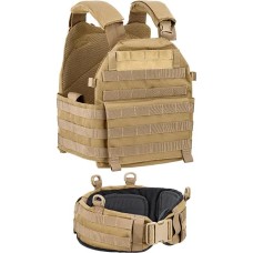 Жилет тактический Defcon5 Carrier Vest с поясом Coyote tan