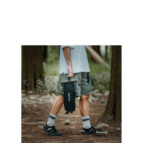 Крісло складане Naturehike Clamshell 001 Triangle Folding Moon Chair, чорний