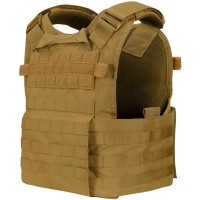 Жилет тактичний Condor Modular Operator Plate Carrier з кишенями під м'які бічні пластини ц:койот