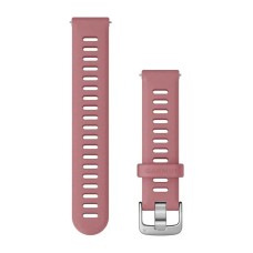 Швидкозмінні ремінці Garmin (18 мм) силіконові, кольору Bubblegum із сріблястою фурнітурою