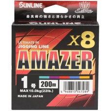 Шнур Sunline SM Amazer X8 200m (multicolor) #0.8 19lb/8.6kg