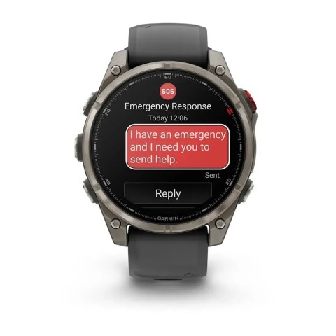 Смарт-годинник Garmin fenix 8 Pro AMOLED (47 мм) Sapphire титан графітовий/чорний