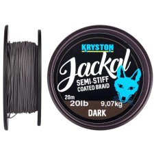 Поводковый материал Kryston Jackal Semi-Stiff Coated Braid 30lb 20m ц:dark silt