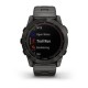 Смарт-годинник Garmin fenix 7X Sapphire Solar карбоново-сірий титановий DLC з титановим вентильованим браслетом