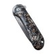 Ніж складаний кишеньковий Civivi Elementum, (7.5 см) Damascus / Carbon Fiber чорний