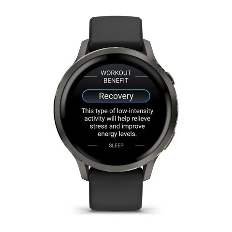 Смарт-часы Garmin Venu 4 (41 мм) сланцевый с черным силиконовым ремешком