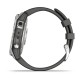 Смарт-часы Garmin fenix 7 серебристые с ремешком графитового цвета