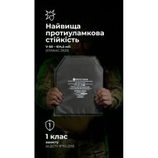 Балістичний пакет під бронеплиту (1 клас | M | 25×30 см | 470 г | НВМПЕ ✡ Ізраїль) ТМ Балістика