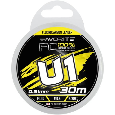 Флюорокарбон Favorite U1 FC 30m #3.5/0.31mm 14.1lb/6.38kg