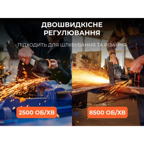 Акумуляторна кутова шліфмашина безщіткова Litheli, живлення від павербанку (УМБ Litheli Power Bank 20000 mAh, 45 W, 2А в комплекті)