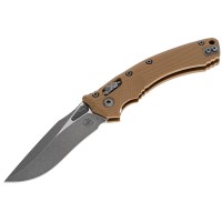 Нож Microtech Amphibian Ram-Lock, клинок Apoc Fluted, рукоять tan G10