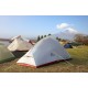 Намет надлегкий двомісний  з футпринтом Naturehike Cloud Up 2 Updated NH17T001-T, 210T, помаранчевий