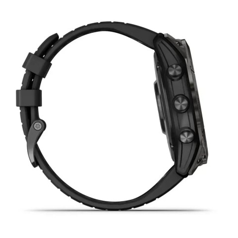 Смарт-годинник Garmin epix Pro Gen 2 Sapphire Edition (51 мм) карбоново-сірий титановий DLC з чорним ремінцем
