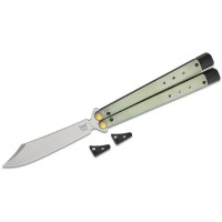 Ніж Benchmade Necron, balisong, jade G10, 99