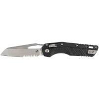 Нож Microtech MSI Stonewash PS, полусеррейтор, ц:black