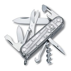 Нож Victorinox Swiss Army Climber прозрачный серебряный