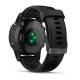 Смарт-годинник Garmin fenix 5S Plus Sapphire чорний з чорним ремінцем