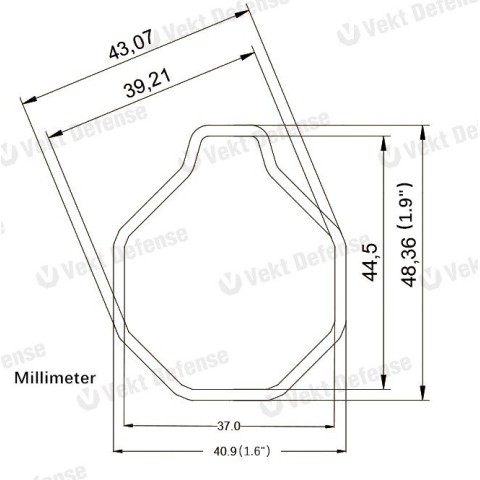 Цівка AR-15 Карбонове волокно, 15