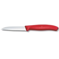 Ніж для овочів Victorinox Swiss Classic 8см хвил черв 6.7431.C1