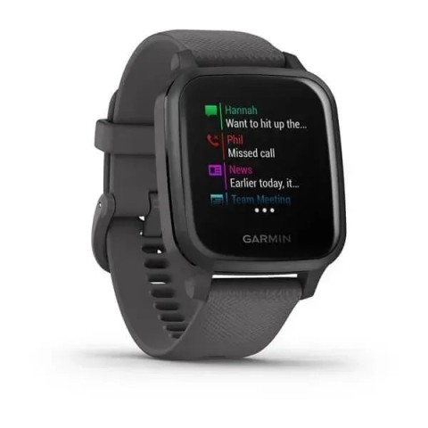Смарт-годинник Garmin Venu Sq з сірими ремінцем та безелем