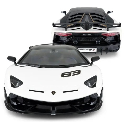 Машинка Rastar Lamborghini Aventador SVJ (96070) на радиоуправлении. 1:14. Белый