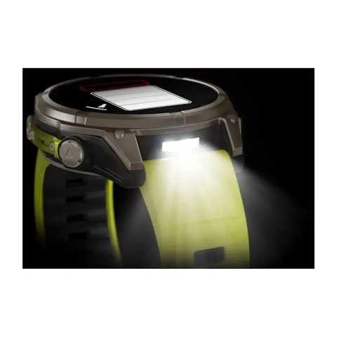 Смарт-годинник Garmin fenix 8 (47 мм) Sapphire Solar титан яскраво-жовтий/графітовий