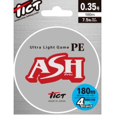 Шнур Tict Ultra Light Game ASH 180m PE0.35 7.5 lb