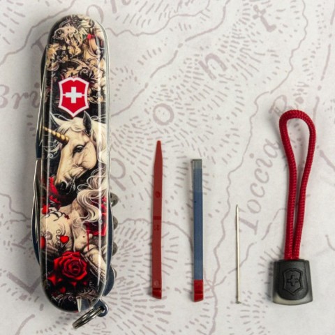 Складаний ніж Victorinox CLIMBER ZODIAC Чарівний эдиноріг 1.3703.7.Z5240pk